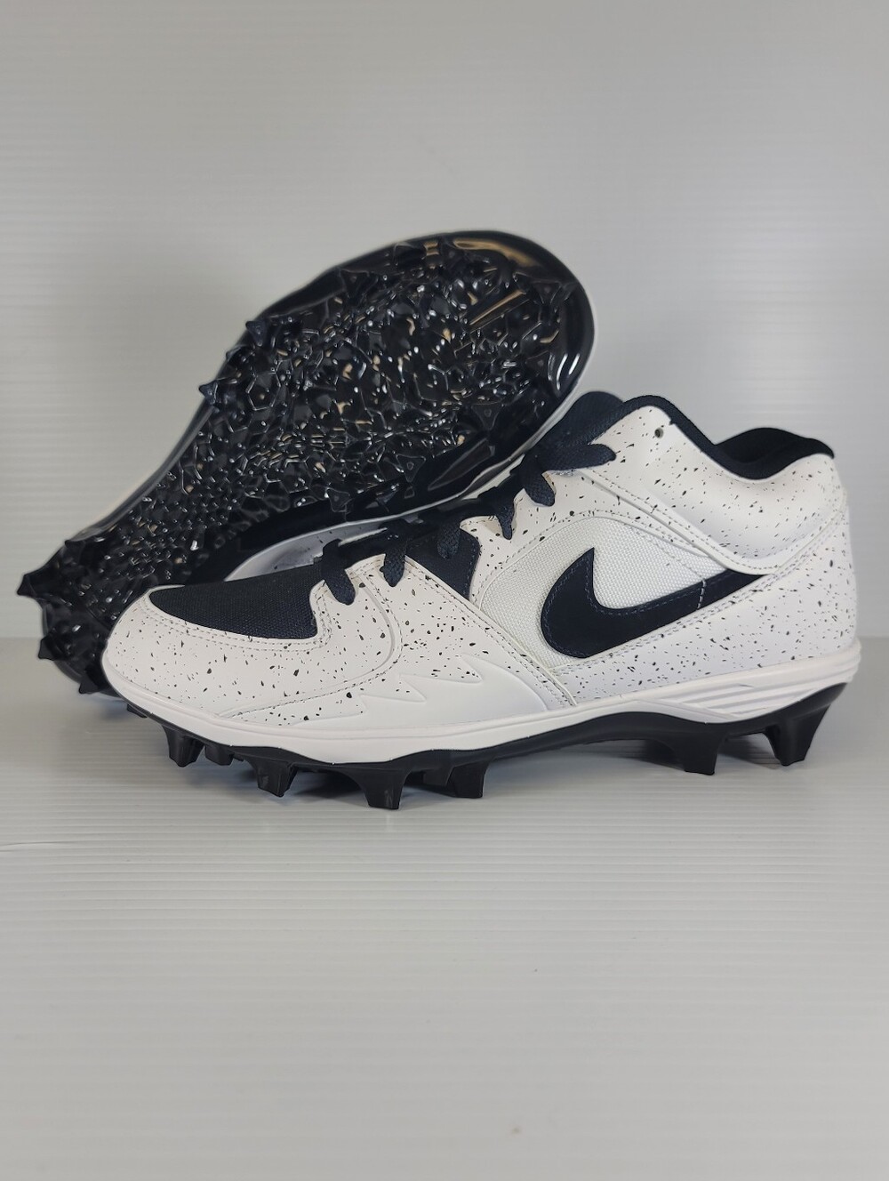 Jordan Stadium 90 Low TD White Cement Football Cleats HQ0210-100 Mens Size